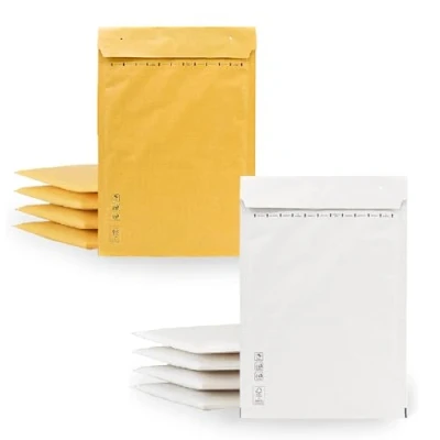 Abbildung von Gepolsterte Umschläge, Luftpolsterumschlag, Kraft Weiß, Versandtaschen für Pakete, verschiedene Größen, m office (220 x 260 mm, 10 Stück)