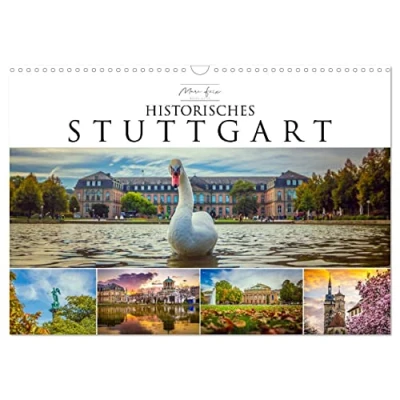 Abbildung von Historisches Stuttgart 2025 (Wandkalender DIN A3 quer), CALVENDO Monatskalender