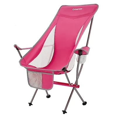 Abbildung von KingCamp Campingstuhl Cataby Deluxe Klappstuhl, Strand Stuhl Faltbar Alu 120 kg
