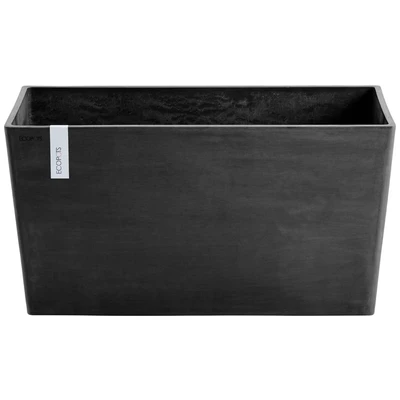 Abbildung von Ecopots Paris lang S 60 cm dunkelgrau Pflanzen/Blumentopf