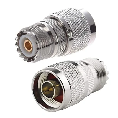 Abbildung von TengKo RF Koaxial Koax Adapter N Stecker auf UHF Buchse SO 239 (2er Pack)