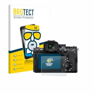 Abbildung von BROTECT Entspiegelungs Schutzglas für Sony Alpha 7R V / a7R Schutz Folie Panzerfolie Glas Matt [Extrem Kratzfest 9H, Anti Reflex, Fingerprint]