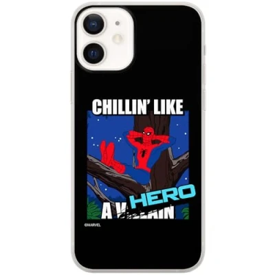 Abbildung von ERT GROUP Handyhülle für iPhone 12 Mini Original und offiziell Lizenziertes Marvel Muster Spider Man 033 optimal an die Form des Handy angepasst, hülle aus TPU