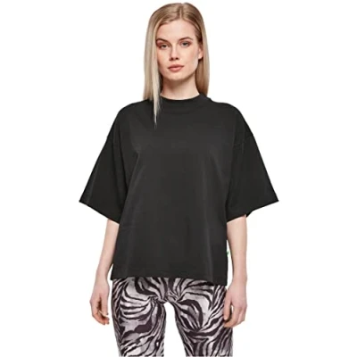 Abbildung von Urban Classics Ladies Organic Heavy TEE Tshirt basic, Damen, Größe: Large, Black