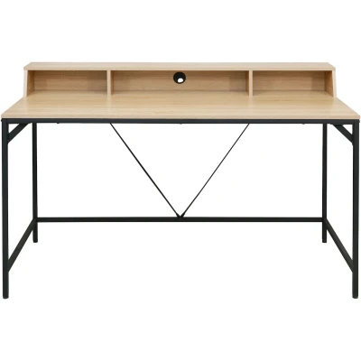 Abbildung von INOSIGN Schreibtisch Endre (Breite 140 cm), mit Monitoraufsatz, 3 Fächern &amp; Kabeldurchlass, Metallgestell