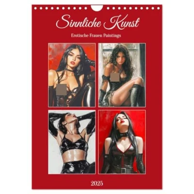 Abbildung von Sinnliche Kunst. Erotische Frauen Paintings (Wandkalender 2025 DIN A4 hoch), CALVENDO Monatskalender