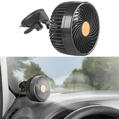 Abbildung von Lescars 24 Volt Ventilator Lkw: Lkw &amp; Kfz f. V Anschl., stufenlose Geschwindigkeit, 12W (Ventilator 24V Lkw, für Auto, Camping)
