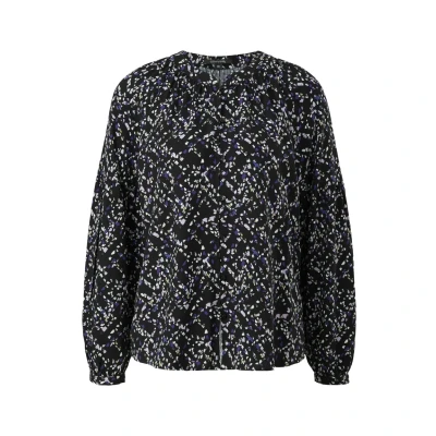 Abbildung von comma Bluse, Damen, Größe: 36, grey black aop