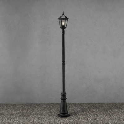 Abbildung von Konstsmide Firenze 7233 750 Mastleuchte / B: 25cm T: H: 220cm 1x100W IP43 lackiertes Aluminium matt schwarz