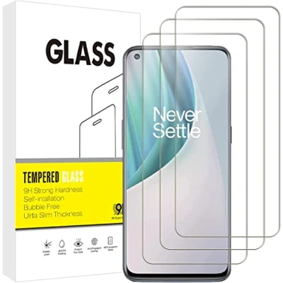 Abbildung von [3 Stück Schutzfolie Kompatibel mit Oneplus Nord N10 5G Panzerglasfolie, Anti Kratz, 9H Härte, Ultra Klar Schutzglas, Blasenfrei Folie, Fall Transparent Panzerglasfolie