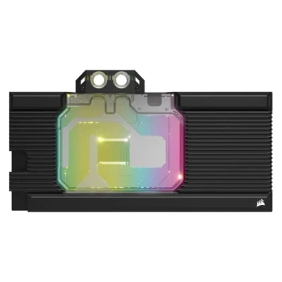 Abbildung von Corsair Hydro X Series XG7 RGB 3090 Ti Strix/TUF GPU Wasserkühler Für ASUS ROG Strix und TUF Gaming GeForce RTX (CNC gefräste Vernickelte Kupferkühlplatte, Standard G1/4 Gewinde) Schwarz