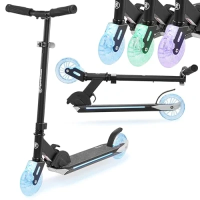 Abbildung von HyperMotion Scooter Tretroller für Kinder ab 5 Jahren Ice Flash, mit LED Beleuchtung