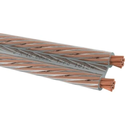 Abbildung von Oehlbach Speaker Wire SP 100 Stereo HI FI Lautsprecherkabel Boxenkabel mit OFC (sauerstofffreies Kupfer) 2x10 mm² Mini Spule Lautsprecher Kabel Glasklar 8 Meter