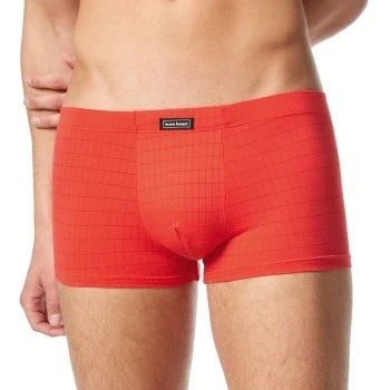 Abbildung von Bruno Banani Hipshort Check Line 2.0 Gr. XXL Karomuster Rot Elastische Herren Boxershorts Eng Anliegend Mikrofaser Unterhose Ideale Passform