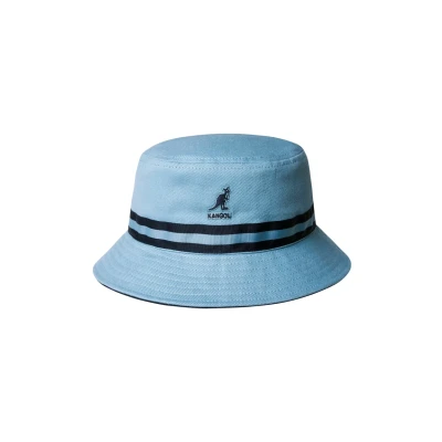 Abbildung von Kangol Damen Stripe Lahinch Bucket Hat Schlapphut, Hell, blau, Large
