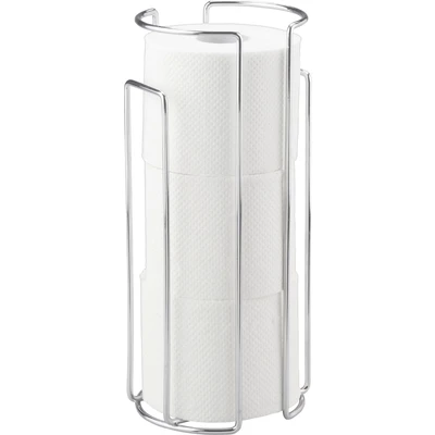 Abbildung von WENKO Toiletten Ersatzrollenhalter Wandhalter, Chrom, für 3 Rollen