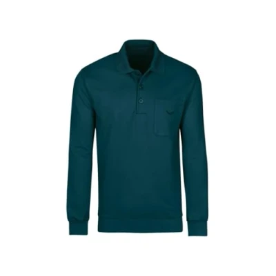 Abbildung von Trigema Herren Langarm Polo aus Sweat Qualität