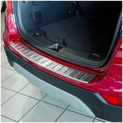 Abbildung von teileplus24 L578 Ladekantenschutz V2A Edelstahl kompatibel mit Opel Mokka X 2016 2019 Abkantung