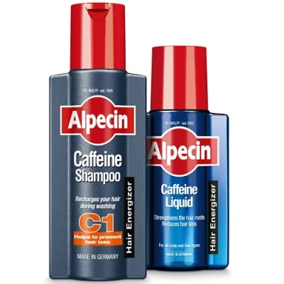 Abbildung von Alpecin Koffein Shampoo und Liquid Set