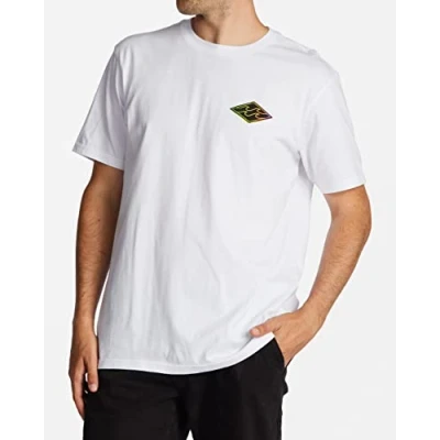Abbildung von Billabong Crayon Wave T Shirt für Männer Weiß
