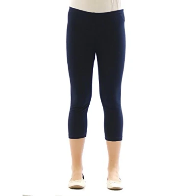 Abbildung von YESET Caprihose Kinder Mädchen Hose Leggings Capri 3/4 blickdicht Baumwolle Dunkelblau