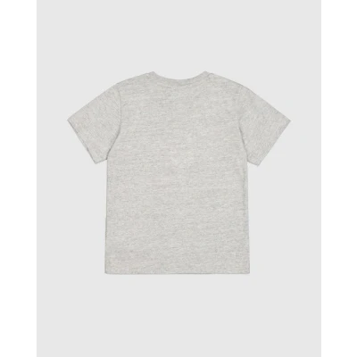 Abbildung von Champion Icons Crewneck Contrast LOGO Unisex Tshirt print für Kinder, Größe: 162/167, Grey