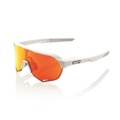 Abbildung von 100% Speedtrap Soft Tact Black Hiper Red Multilayer Mirror Lens Helm_sunglas_Gloves_100%, Weiß, Regular