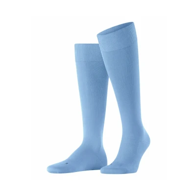 Abbildung von Falke Energizing Cotton Kneehigh Compression Kniestrümpfe, Herren, Größe: 43/44, Cornflower blue