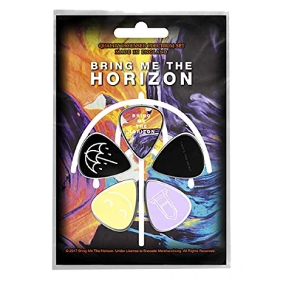 Abbildung von Bring Me The Horizon Plectrum Pack Guitar pick x 5 Band logo sprirt offiziell One Size