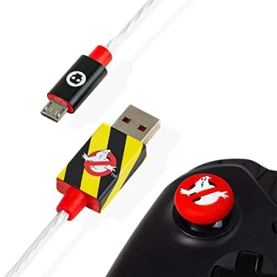 Abbildung von Micro USB Kabel mit Daumengriffen, Kabel/Schnellladekabel 1,5 m Nintendo Switch Controller