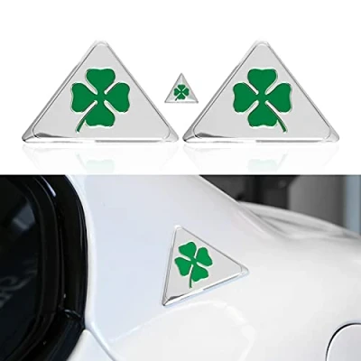 Abbildung von 3PCS 3D Auto Aufkleber mit Logo für Alfa Romeo Giulietta Stelvio Spider GT Giulia Mito Brera 159 156 147 Car Styling
