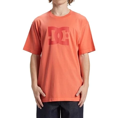 Abbildung von DC Shoes Pigment DYE HSS Tshirt print, Herren, Größe: Medium, Mkzw hot coral enzyme wash