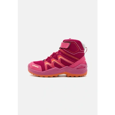 Abbildung von Lowa Maddox WARM GTX MID JR Unisex Snowboot/Winterstiefel für Kinder, Größe: 25, Beere/orange Schuhe