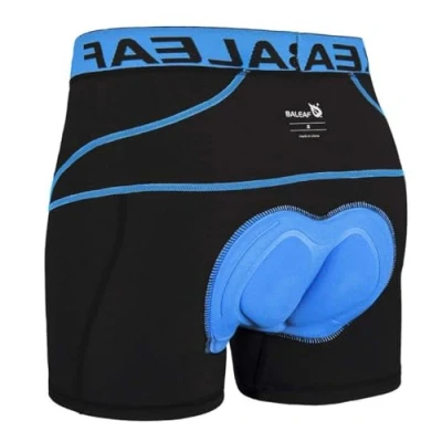 Abbildung von BALEAF Fahrradhose Herren Radunterhose Gepolstert Radlerhose Fahrrad Unterhosen Radhose Kurz Radlerunterhose Fahrradbekleidung Blau M
