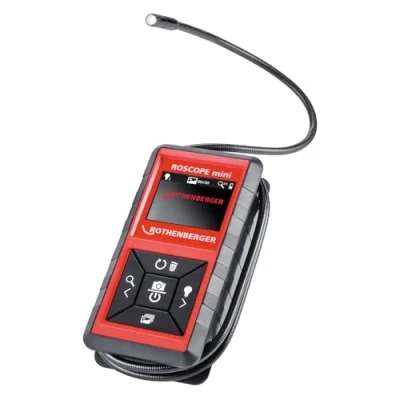 Abbildung von ROTHENBERGER ROSCOPE Mini Set Hohlrauminspektionskamera, 4 Lithium Akku, 320 x 240 LCD Display Auflösung 1000002268 Moderne Technik, Kamera für Inspektionen