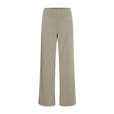Abbildung von b.young Byrowan WIDE Stoffhose, Damen, Größe: Large, Roasted cashew melange