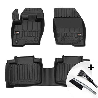 Abbildung von moto MOLTICO 3D Gummimatten Auto Fußmatten Gummi Automatten 4 teilig Set passend für Ford Edge II 2016 2021