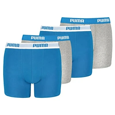 Abbildung von Puma BOYS Basic 4 PACK Panties für Kinder, Größe: 134 140, Blue/grey