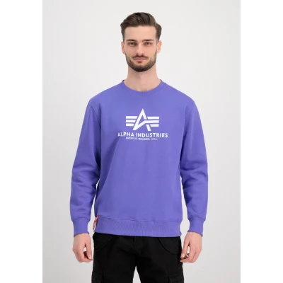 Abbildung von Alpha Industries Herren Basic Sweater, Electric Violet, S