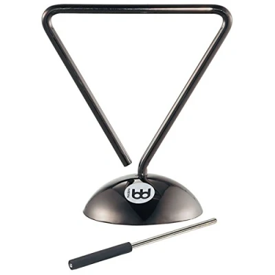 Abbildung von Meinl Percussion Bill Saragosa Triangel Artist Series Klangdreieck mit Flüssigkeit Inklusive Metallschlägel Stahl, Schwarz (TRIL)