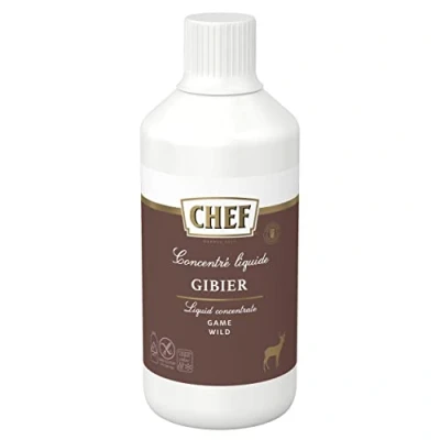 Abbildung von CHEF Flüssiges Konzentrat Wild, Geschmacksboost für Herzhafte Fleischgerichte, 100% Natürlicher Geschmack, 1er Pack (1 x 1L)