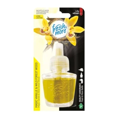 Abbildung von Fresh &amp; More Nachfüllflakons für Duftstecker (18er Pack) Magic Vanille Wild Forest Wood, 19ml