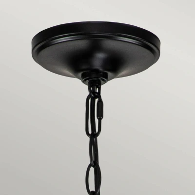 Abbildung von Kichler KL CAPITOL HILL12 BLK Kronleuchter HILL E14 12x40W Stahl schwarz H:77.9cm B:88.2cm dimmbar