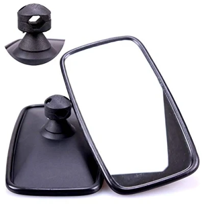 Abbildung von TRUCK DUCK® 2x Universal Rückspiegel 285x155mm Außenspiegel Seitenspiegel Set für LKW Bus Wohnmobil Traktor Bagger Schwarz