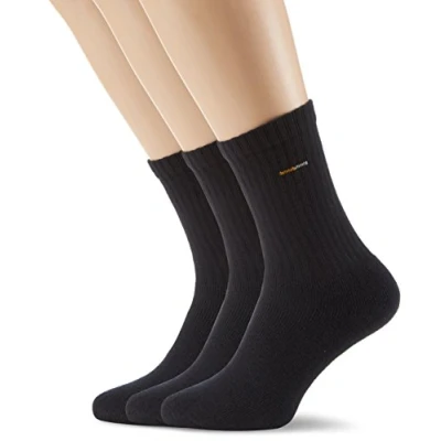 Abbildung von camano Tennis Socks Unisex 3 PACK Sportsocken, Größe: 43 46, Black