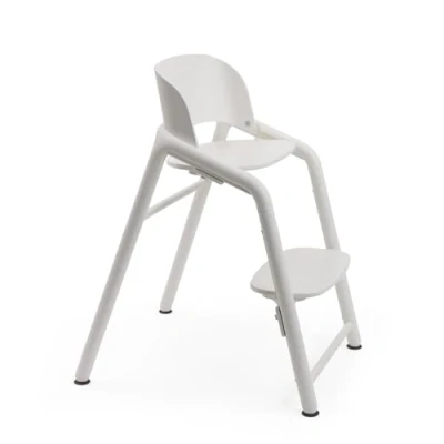 Abbildung von Bugaboo Giraffe Hochstuhl aus Holz, Schnell verstellbar, Einfach zu reinigen, Sicheres und stabiles Design, Verwendbar ab der Geburt mit dem Set für Neugeborene (separat erhältlich), Weiß