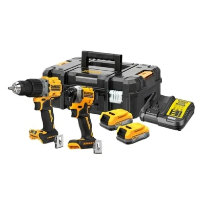 Abbildung von DEWALT COMBO 18V WKĘTARKA UDAROWA DCD805 + ZAKRĘTARKA DCF850 2x1,7Ah POWERSTACK DCK2050E2T