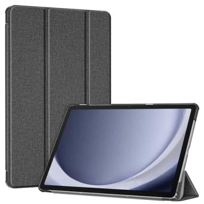 Abbildung von Fintie Hülle für Samsung Galaxy Tab A9 Plus 11 Zoll 2023, Ultradünne Kunstleder Schutzhülle mit Auto Schlaf/Wach Funktion Cover Tablet A9+ SM X210/X216/X218, Dunkelgrau