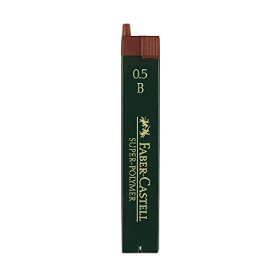 Abbildung von FABER CASTELL SUPER POLYMER Bleistiftminen B 0,5 mm 12 Stück