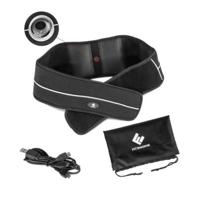 Abbildung von FitEngine flexibler EMS Bauchmuskelgürtel Unisex 4 leitfähige Elektroden zur Stimulation der Bauchmuskulatur 6 verschiedene Modi &amp; 9 Intensitätslevel